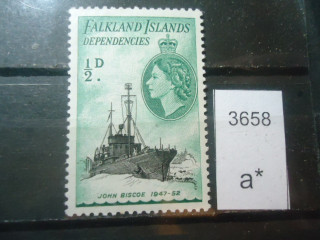 Фото марки Брит. Фалклендские острова 1954г *