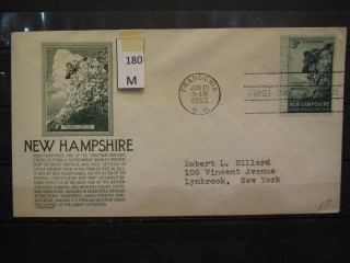 Фото марки США 1955г FDC (первый день гашения)