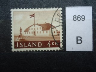 Фото марки Исландия. 1958г
