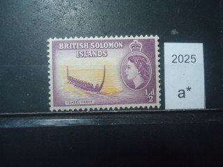 Фото марки Брит. Соломоновы острова 1956г *