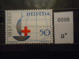 Фото марки Швейцария 1963г **
