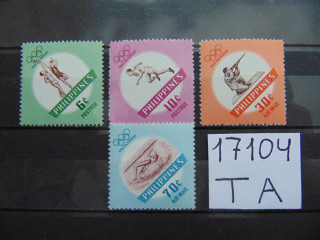 Фото марки Филиппины серия 1960г **