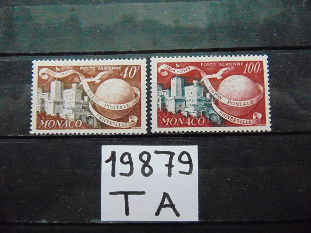 Фото марки Монако авиапочта 1949г *