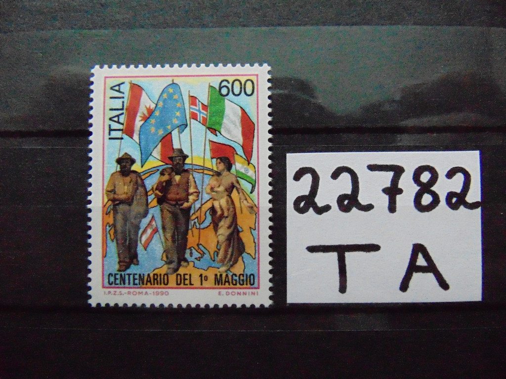 Фото марки Италия марка 1990г **