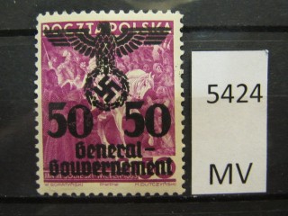 Фото марки Германская оккупация Польши 1938г *