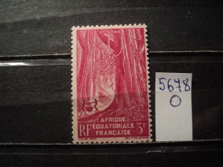 Фото марки Франц. Экватор. Африка 1947г *