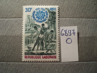 Фото марки Габон 1969г *