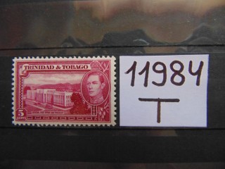 Фото марки Британские Тринидад и Тобаго 1938г **