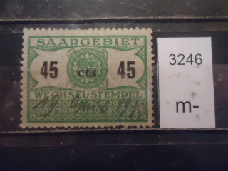 Фото марки Германия СААР 1937г доход-налог на зарплату