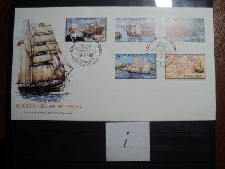 Фото марки Брит. Герсей 1983г конверт FDC