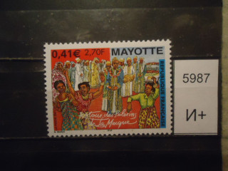 Фото марки Франц. Майотте/Коморские острова совместный выпуск/ 2001г **
