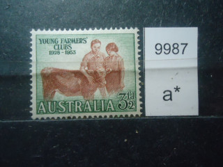 Фото марки Австралия 1953г *