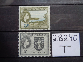 Фото марки Британские Виргинские Острова 1956г **