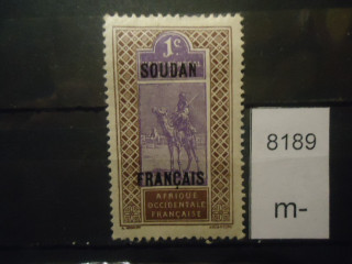 Фото марки Франц. Судан 1921-30гг надпечатка *