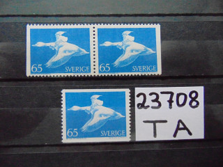 Фото марки Швеция серия 1971г **