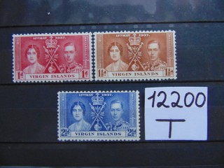 Фото марки Британские Виргинские острова серия 1937г **