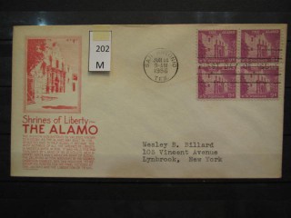 Фото марки США 1956г FDC (первый день гашения)