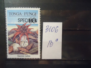 Фото марки Тонга 1997г надпечатка **