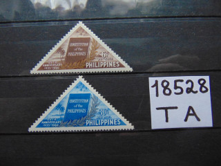 Фото марки Филиппины серия авиапочта 1960г **