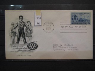 Фото марки США 1952г FDC (первый день гашения)