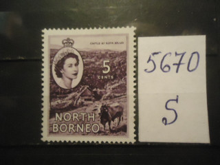 Фото марки Северное Борнео 1954г *