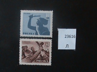 Фото марки Польша 1955г серия **
