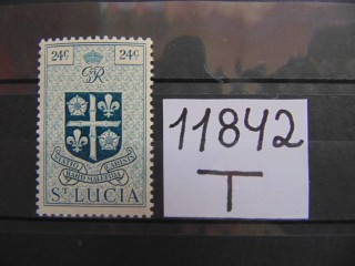 Фото марки Британская Св. Люсия 1949г **