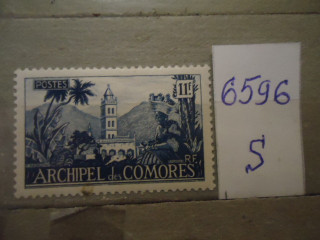 Фото марки Франц. Коморские острова 1950г **