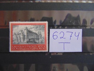 Фото марки Генералгубернаторство марка 1944г *