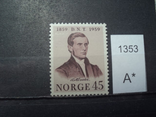 Фото марки Норвегия 1959г **