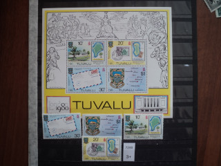 Фото марки Тувалу /марка на марке/ 1990г **