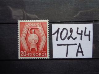 Фото марки Норвегия марка 1943г **