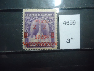 Фото марки Сальвадор надпечатка 1925г