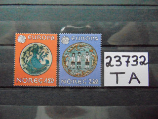 Фото марки Норвегия серия 1981г **