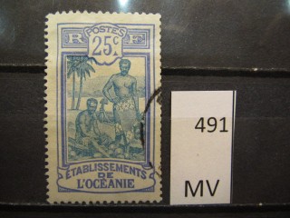 Фото марки Франц. Океания 1913г