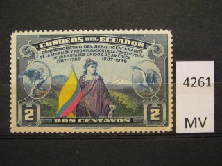 Фото марки Эквадор 1938г *