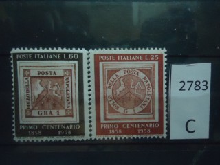 Фото марки Италия 1958г серия **