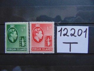 Фото марки Британские Виргинские острова 1938г **
