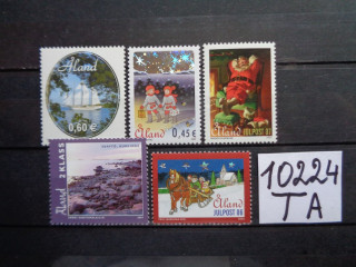 Фото марки Аландские Острова подборка одиночных марок 2005-07 **