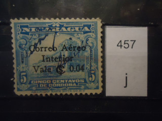 Фото марки Никарагуа 1933г надпечатка