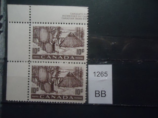 Фото марки Канада 1950г 2 одинаковые марки **