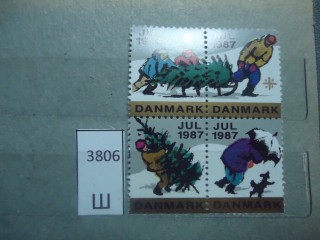 Фото марки Дания 1987г **