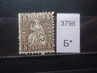 Фото марки Швейцария 1862г *