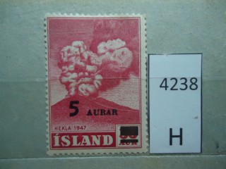 Фото марки Исландия 1954г *
