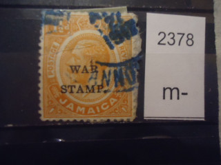 Фото марки Брит. Ямайка 1917г надпечатка