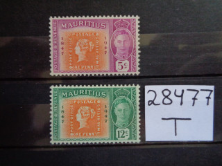Фото марки Британский Маврикий 1948г **