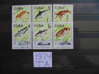 Фото марки Куба серия 1975г