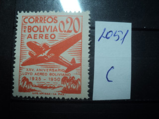 Фото марки Боливия 1950г *