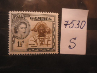 Фото марки Брит. Гамбия 1954г **