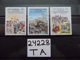 Фото марки Сан Марино серия 1989г **